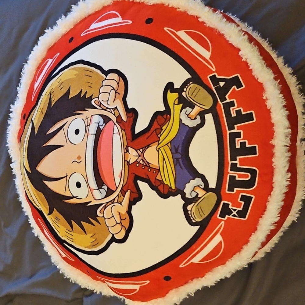 One Piece Luffy Anime Collectible Cushion Pillow 16" Hand Warmer